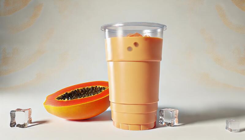 M10. Papaya  Milk Tea